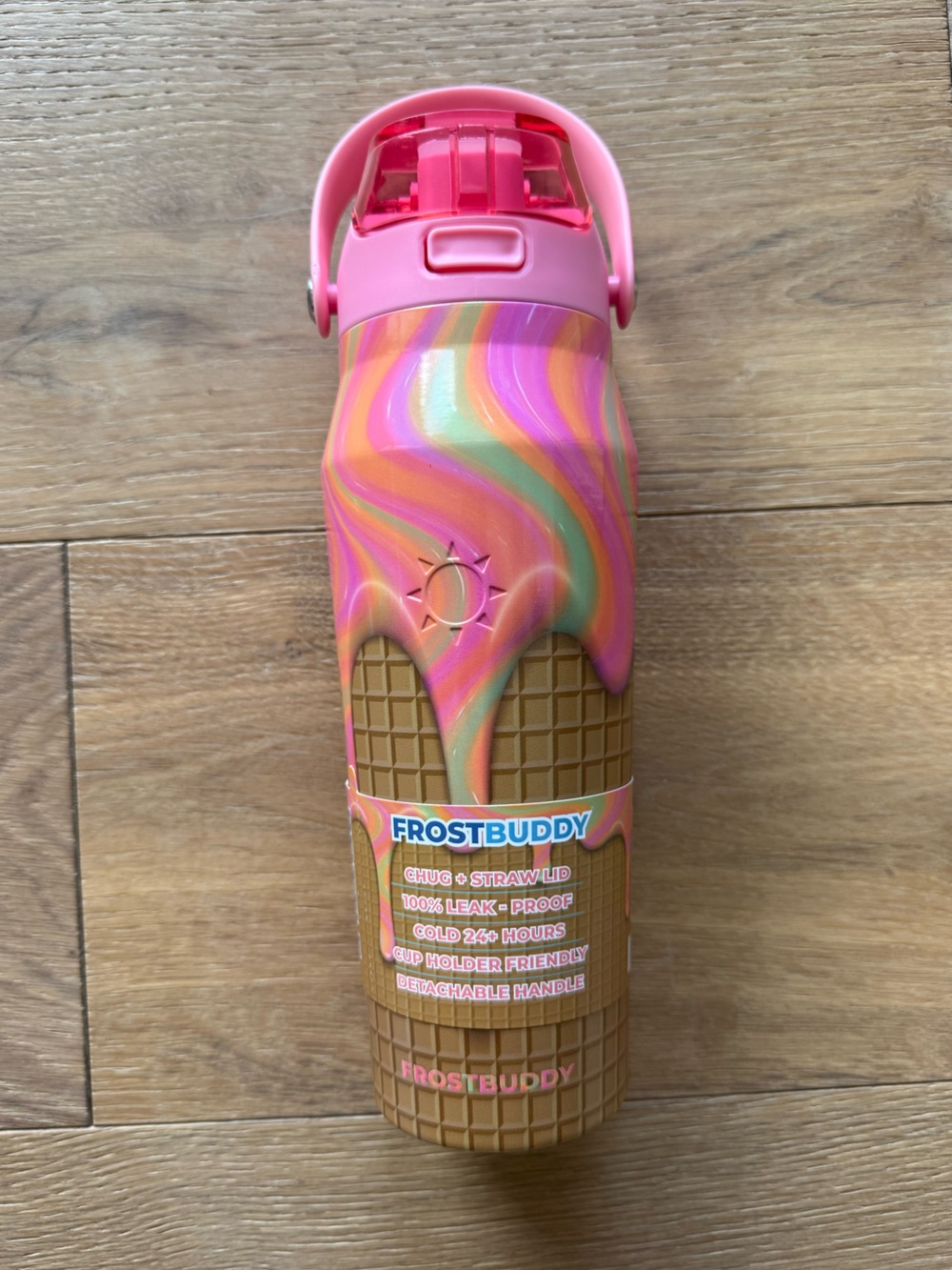FrostBuddy 24 oz Bottle Buddy - Chug Lid - Sherbet - NEW WITH TAG